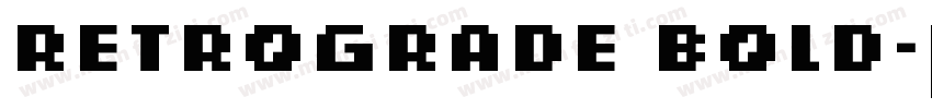 Retrograde Bold字体转换
